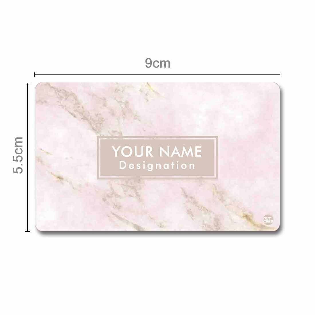 Personalized NFC Smart Card -  Pink Marble Nutcase