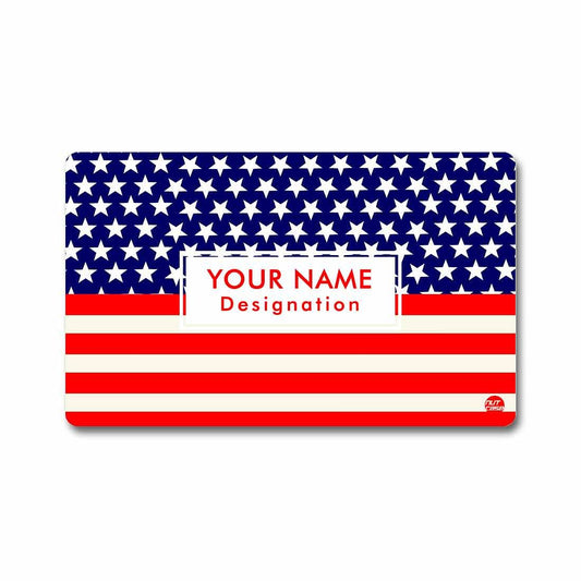 Personalized NFC Business Card -  Flag of USA Nutcase