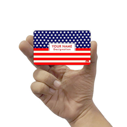 Personalized NFC Business Card -  Flag of USA Nutcase