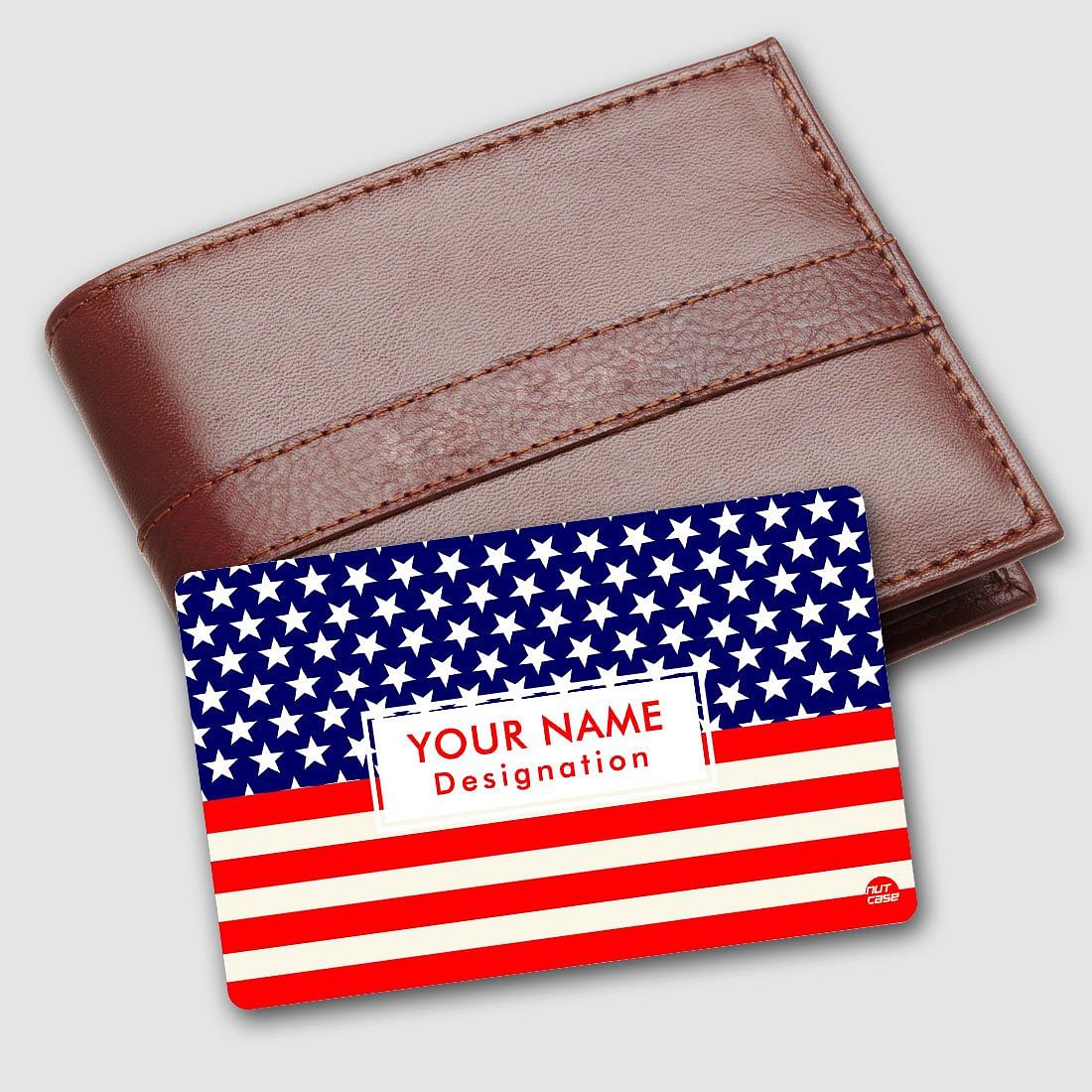 Personalized NFC Business Card -  Flag of USA Nutcase