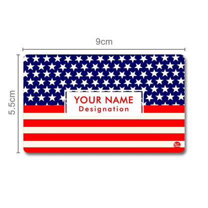 Personalized NFC Business Card -  Flag of USA Nutcase