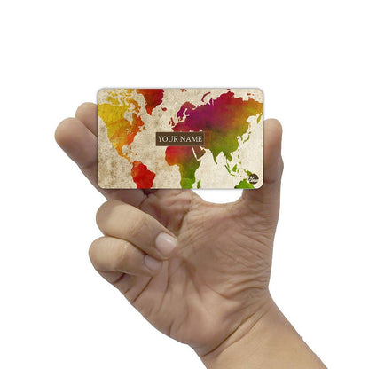 Personalized NFC Business Card -  World Map Nutcase