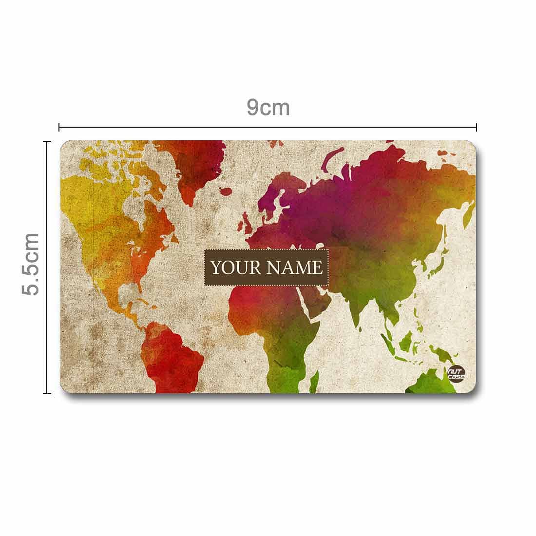 Personalized NFC Business Card -  World Map Nutcase