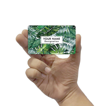 Personalized NFC Digital Smart Card -  Monstera Leaves Nutcase