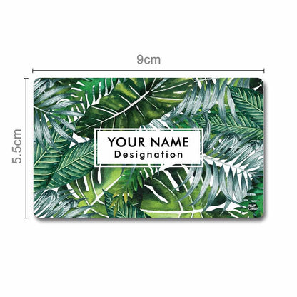 Personalized NFC Digital Smart Card -  Monstera Leaves Nutcase