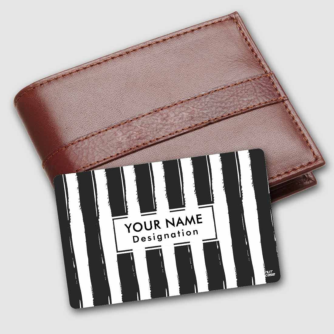 Personalized NFC Smart Card -  Black & White Lines Nutcase