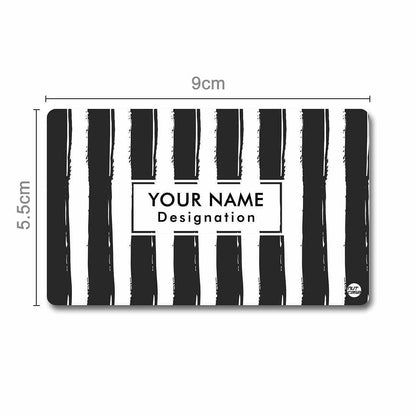 Personalized NFC Smart Card -  Black & White Lines Nutcase