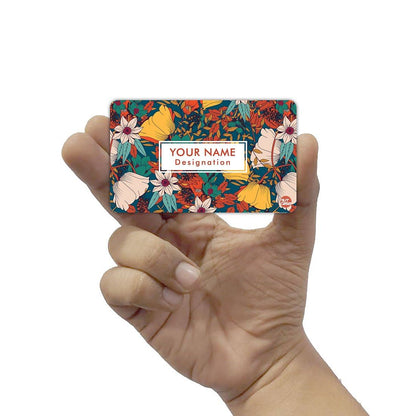 Personalized NFC Smart Card -  Rust Flowers Nutcase