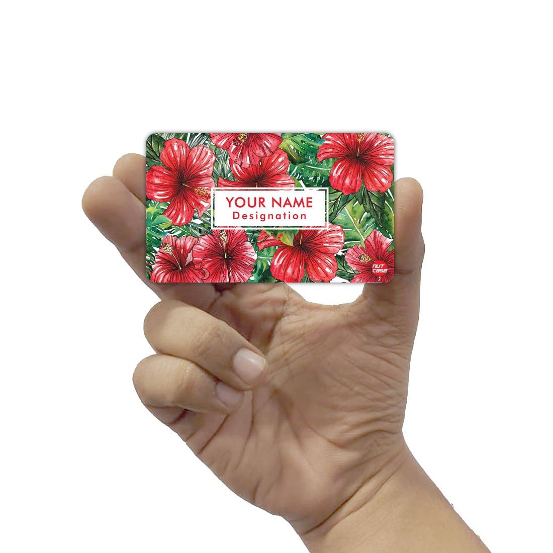 Personalized NFC Smart Card -  Hibiscus Flower Nutcase