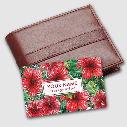 Personalized NFC Smart Card -  Hibiscus Flower Nutcase