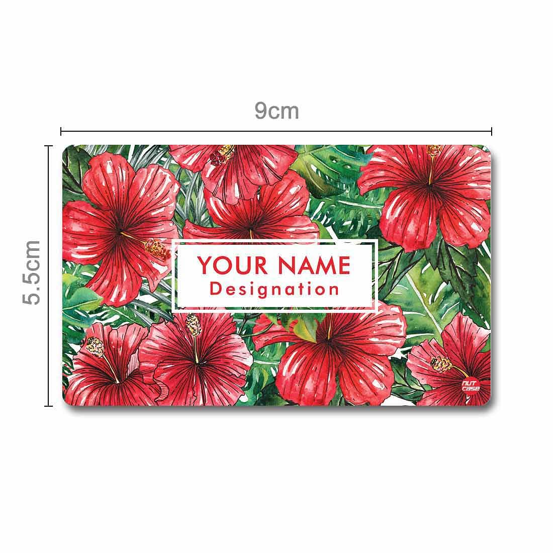 Personalized NFC Smart Card -  Hibiscus Flower Nutcase