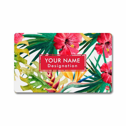 Personalized NFC Digital Business Card -  Hibiscus Leaves Nutcase