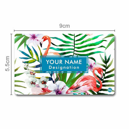 Customized NFC Business Card -  Flamingoes with Leaves Nutcase