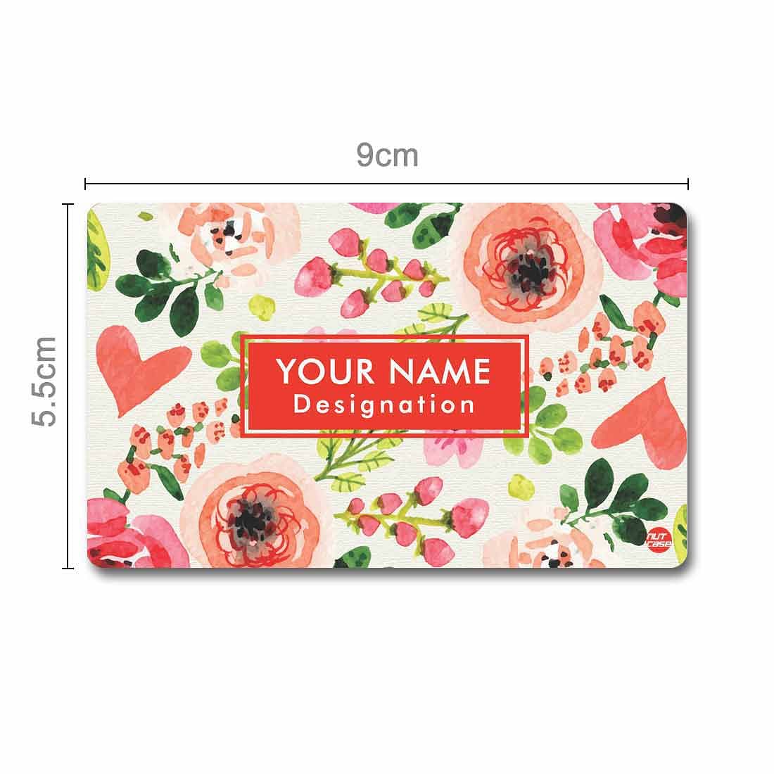 Personalized NFC Digital Smart Card -  Baby Flowers Nutcase