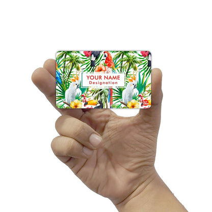 Personalized NFC Smart Card -  Parrot with Leaves Nutcase