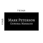 Personalised Company Name Plate Design for Office Entrance - Manager