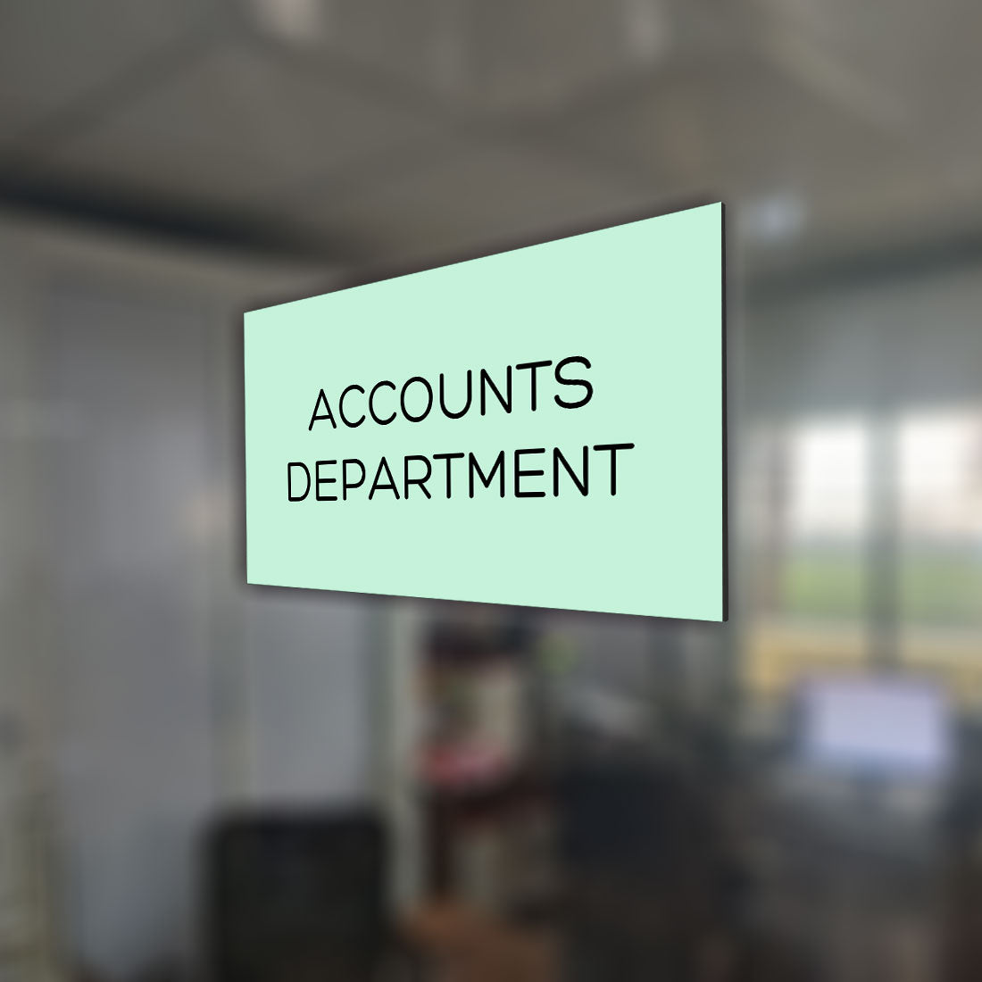 Customized Office Name Board Design for Corporate Offices - Accounts