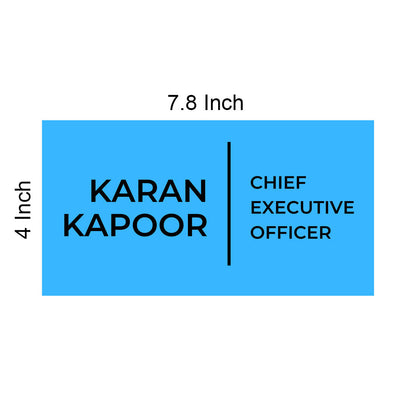 Customized Door Name Plate Design for Hospital Office - Officer