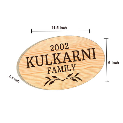 Customized Wooden Name Plates for Home Bungalows - Custom Name Sign