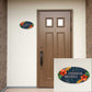 Custom Door Name Plate for House Cafes Bungalow - Flower Petals and Leaf