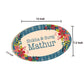 Personalized Oval Name Plate for Flats Bungalows Villas - Floral Vibes