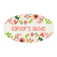 Customized Wooden Name Plate for Home Flats and Office - Flowers