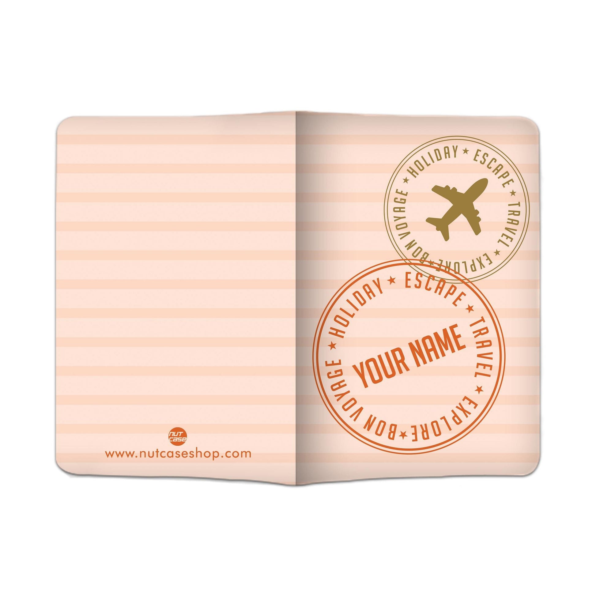 Classy Passport Cover for Him -  Holiday Escape Pink Nutcase
