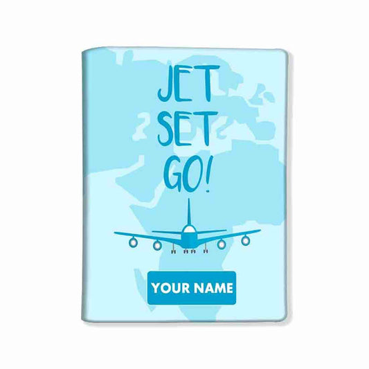 Customized Travel Passport Cover -  Jet Set Go Nutcase