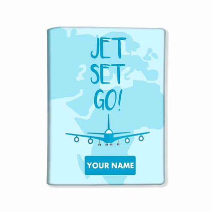 Customized Travel Passport Cover -  Jet Set Go Nutcase