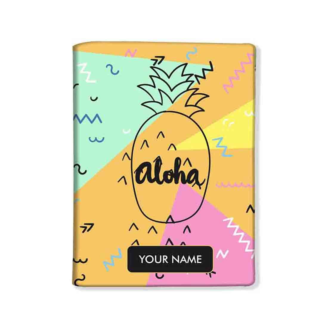 Personalized Cool Passport Cover -  Aloha Nutcase