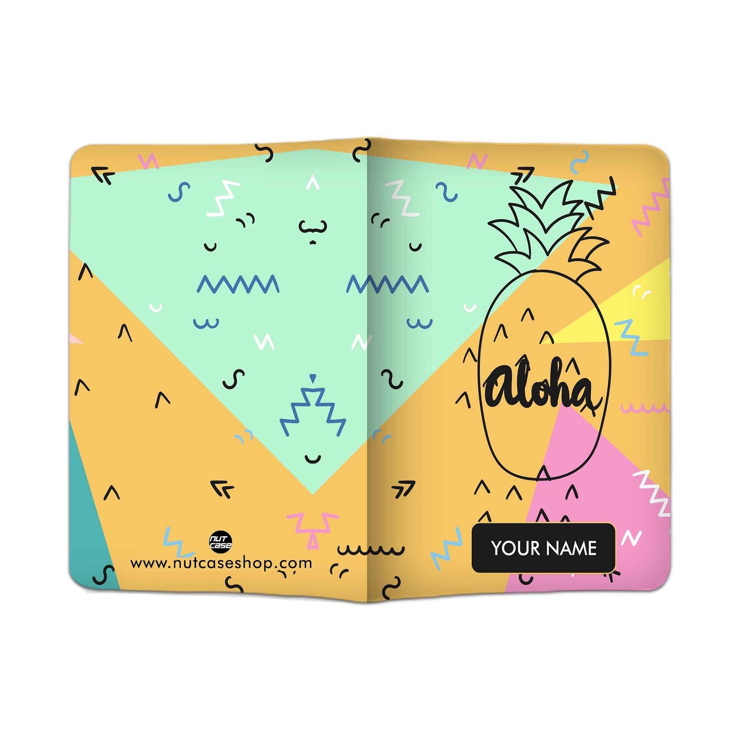 Personalized Cool Passport Cover -  Aloha Nutcase