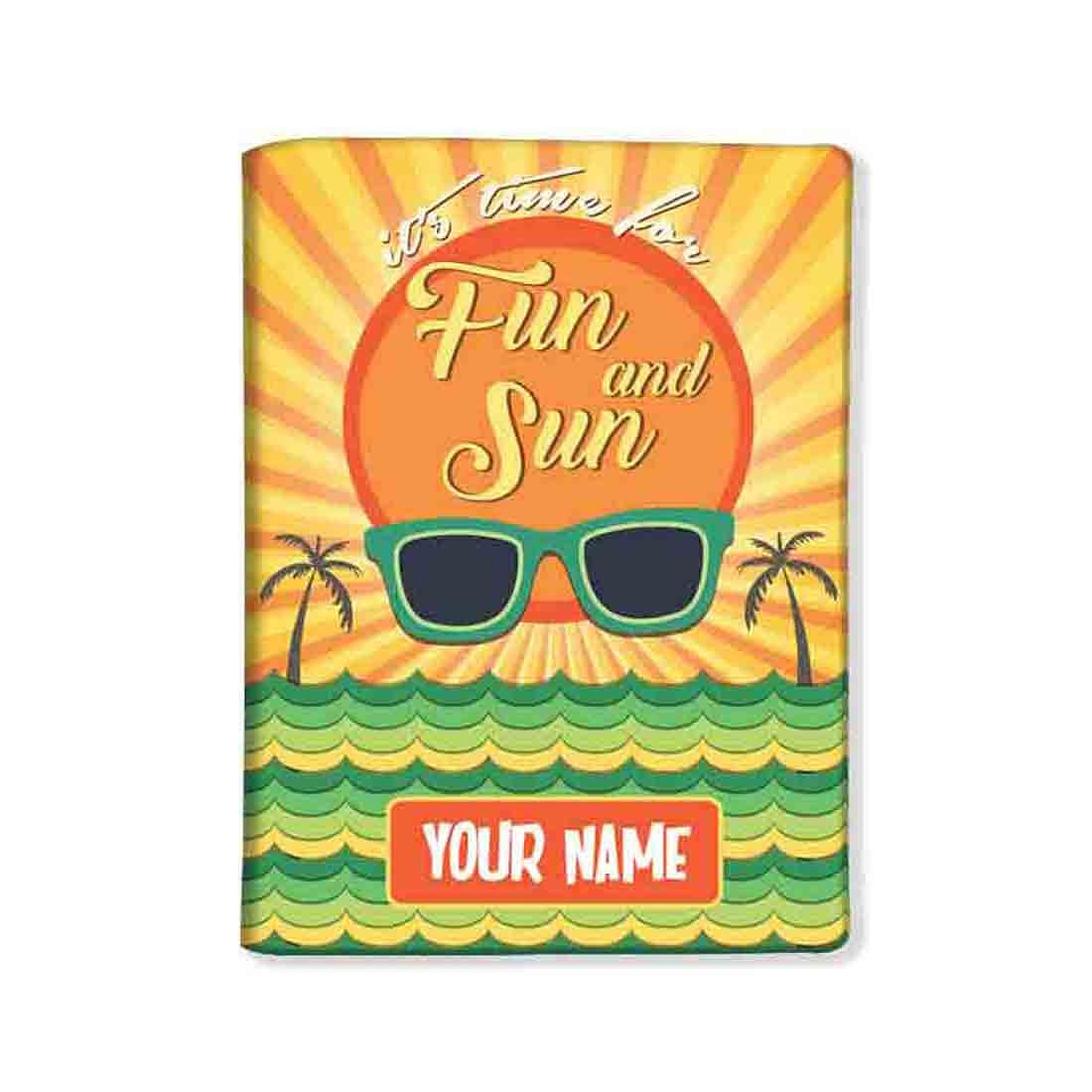 Cute Passport Cover for Him -  Fun And Sun Nutcase