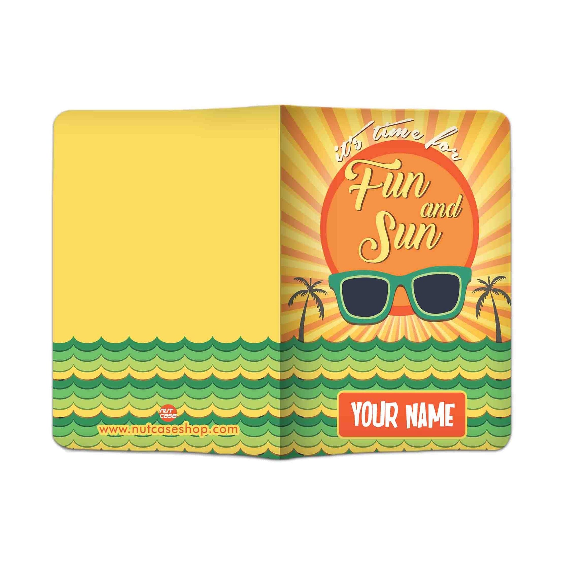 Cute Passport Cover for Him -  Fun And Sun Nutcase