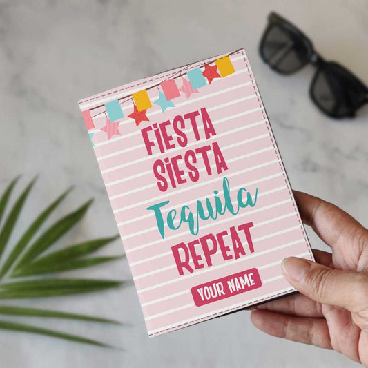 Cool Personalized Passport Cover -  Fiesta Siesta