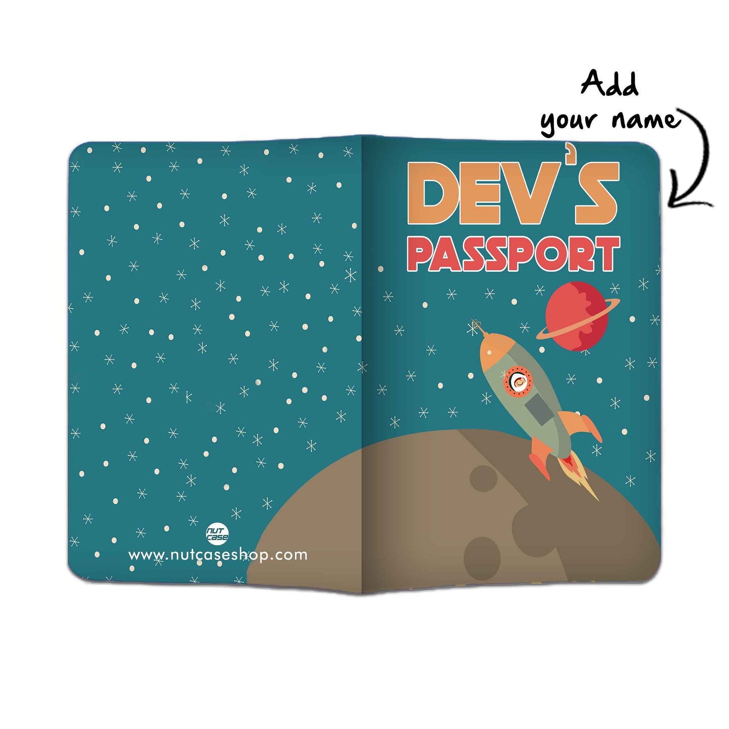 Cute Passport Cover for Kids - Blue Moon Passport Nutcase