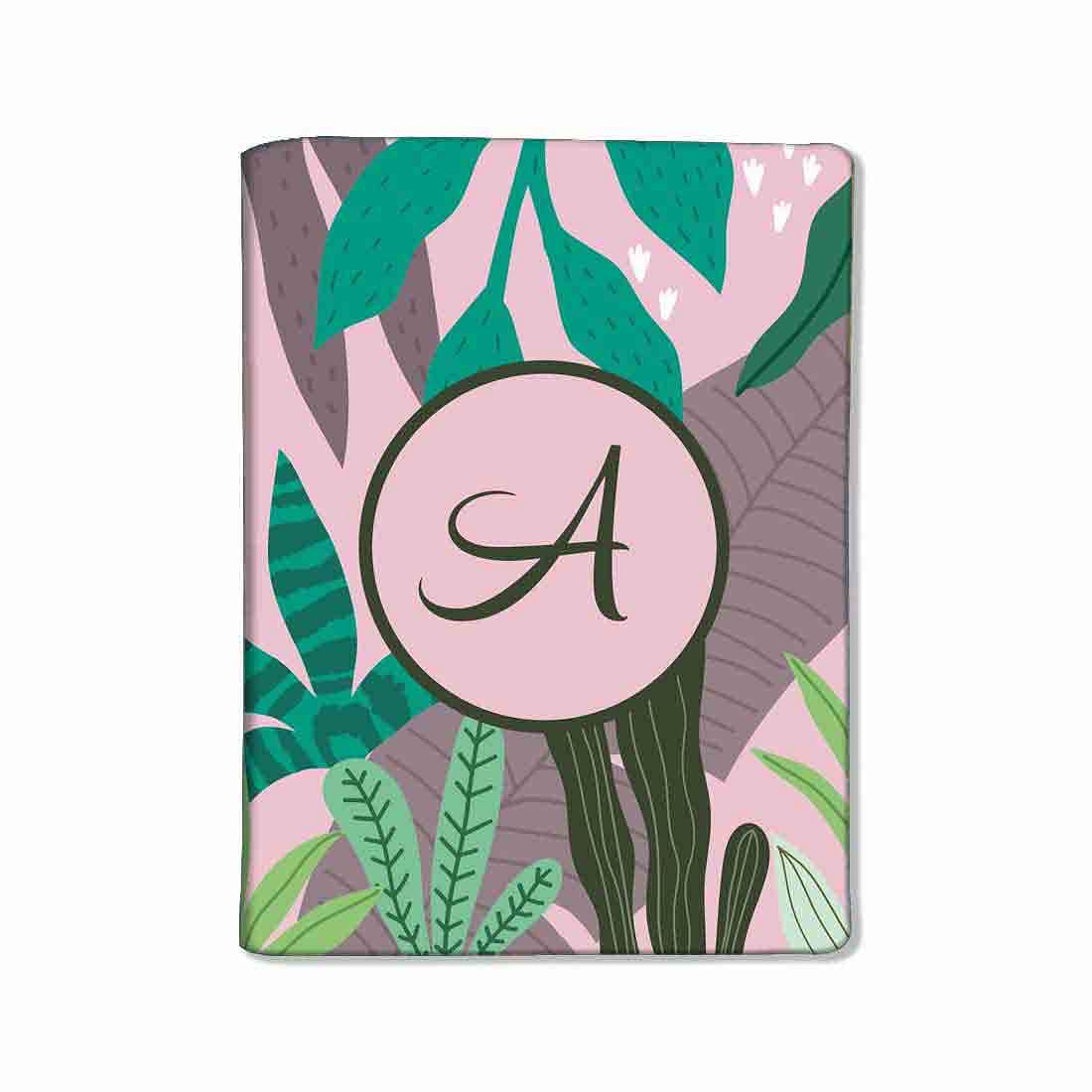 Custom Name Passport Cover  -Pink Tropical Vibes Nutcase
