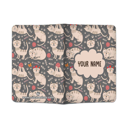 Custom Travel Document Holder  - Cut Cat Nutcase