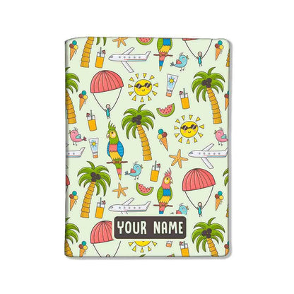 Personalized Name Passport Cover  -Summer Time Nutcase