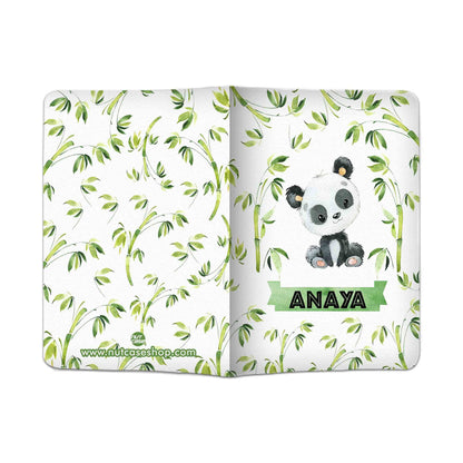 Nutcase Personalized Passport Cover PU Leather Polyfabric - Cute Small Panda Nutcase