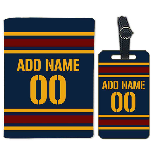 Customized Passport Cover and Luggage Tag Set - Jersey Design Nutcase