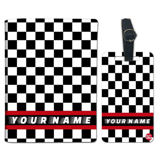 Personalized Passport Cover With Name Suitcase Tag - Racer Nutcase