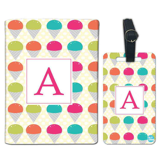 Customized Passport Cover and Luggage Tag Set - Colorful Para Shoots Nutcase