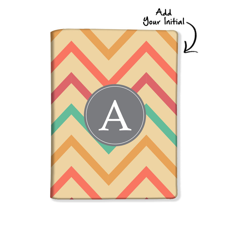 Personalised Passport Cover and Baggage Tag Combo - Colorful Wave Pattern Nutcase