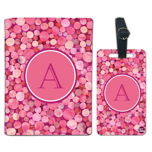 Customized Passport Cover and Luggage Tag Set - Marble Dots Nutcase