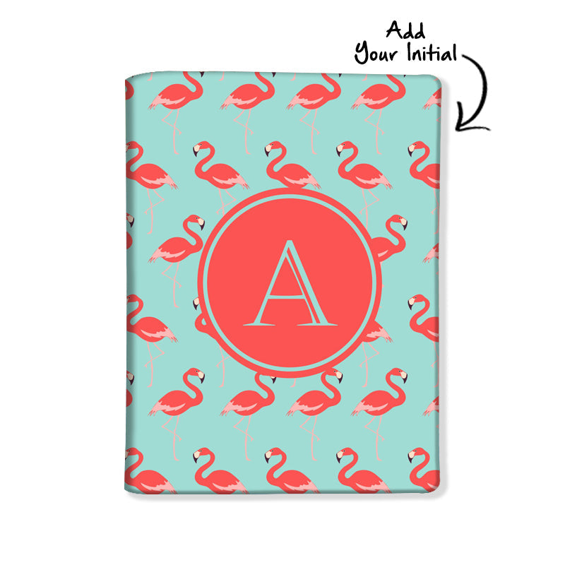Personalized Passport Cover Travel Luggage Tag - Flamingo Nutcase