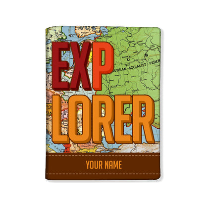 Personalized Passport Cover Travel Luggage Tag - Explorer Nutcase