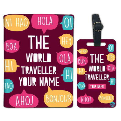 Personalized Passport Cover With Name Suitcase Tag - Hello Nutcase