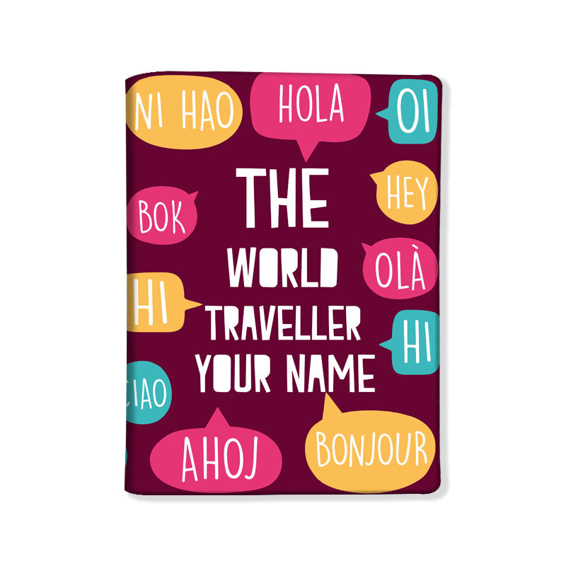 Personalized Passport Cover With Name Suitcase Tag - Hello Nutcase