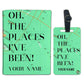 Customized Passport Cover Travel Luggage Tag - Oh The Places Green Nutcase