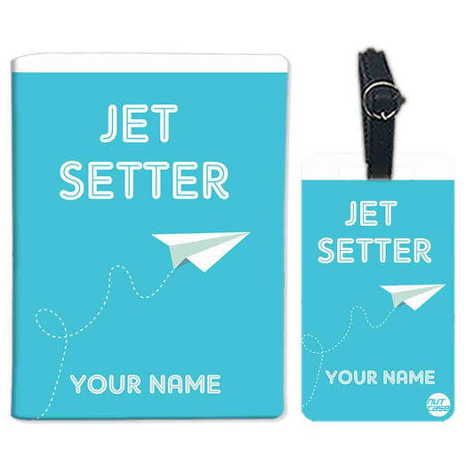 Personalized Passport Cover Luggage Tag Set - Jet Setter Nutcase
